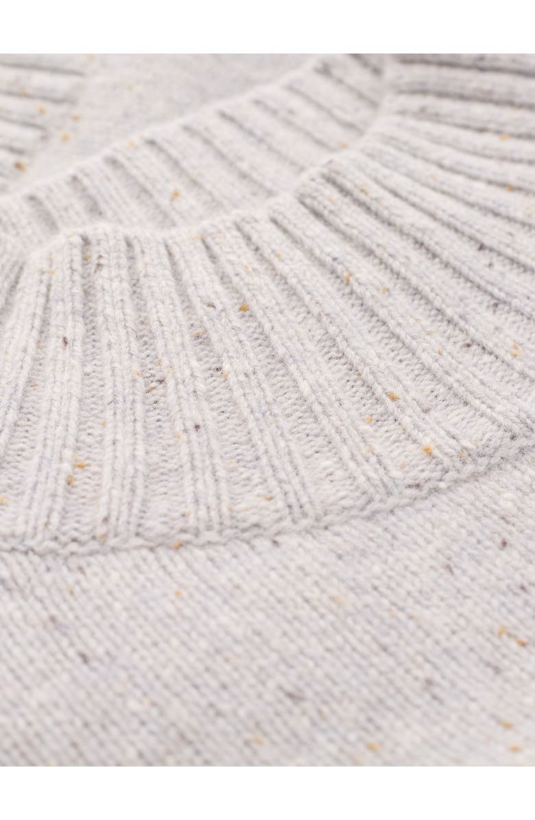 Celtic & Co. Flecked Patch Pocket Sweater, Alternate, color, Light Grey