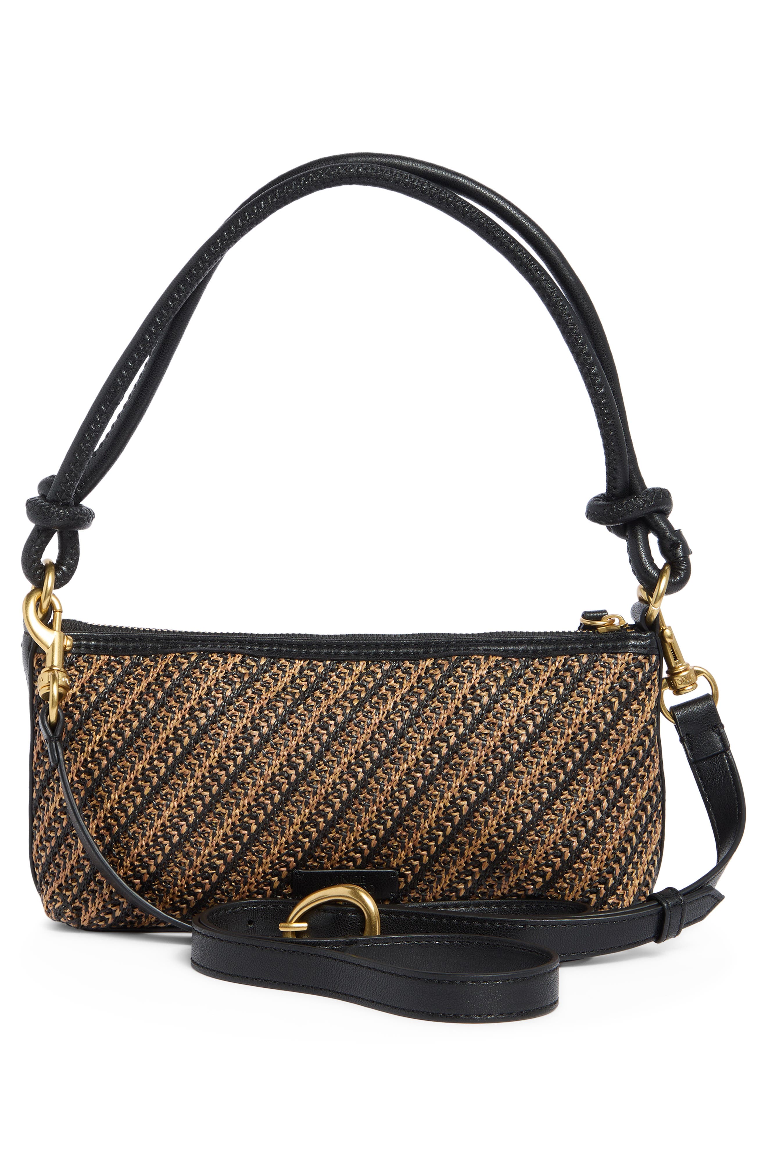 Vince Camuto Paula Shoulder Bag, Alternate, color, Black Natural