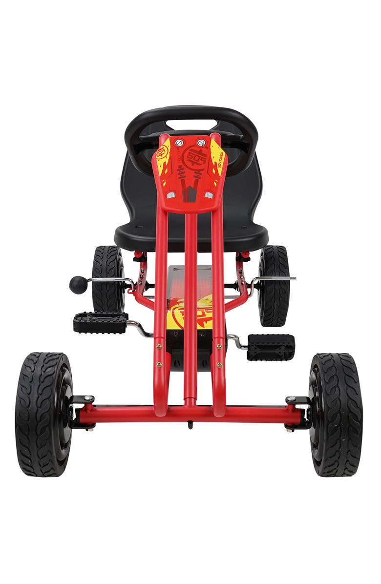 509 Rocket Pedal Go Kart W/ Ergonomic Adjustable Seat 
Sharp Handling, Red, Alternate, color, Red