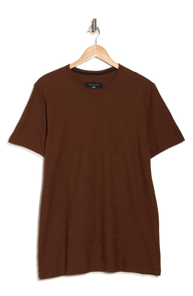 rag & bone Core Slub Knit T-Shirt, Alternate, color, Morel