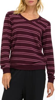 Threads 4 Thought Edwina Barbados Stripe Feather Fleece Sweatshirt