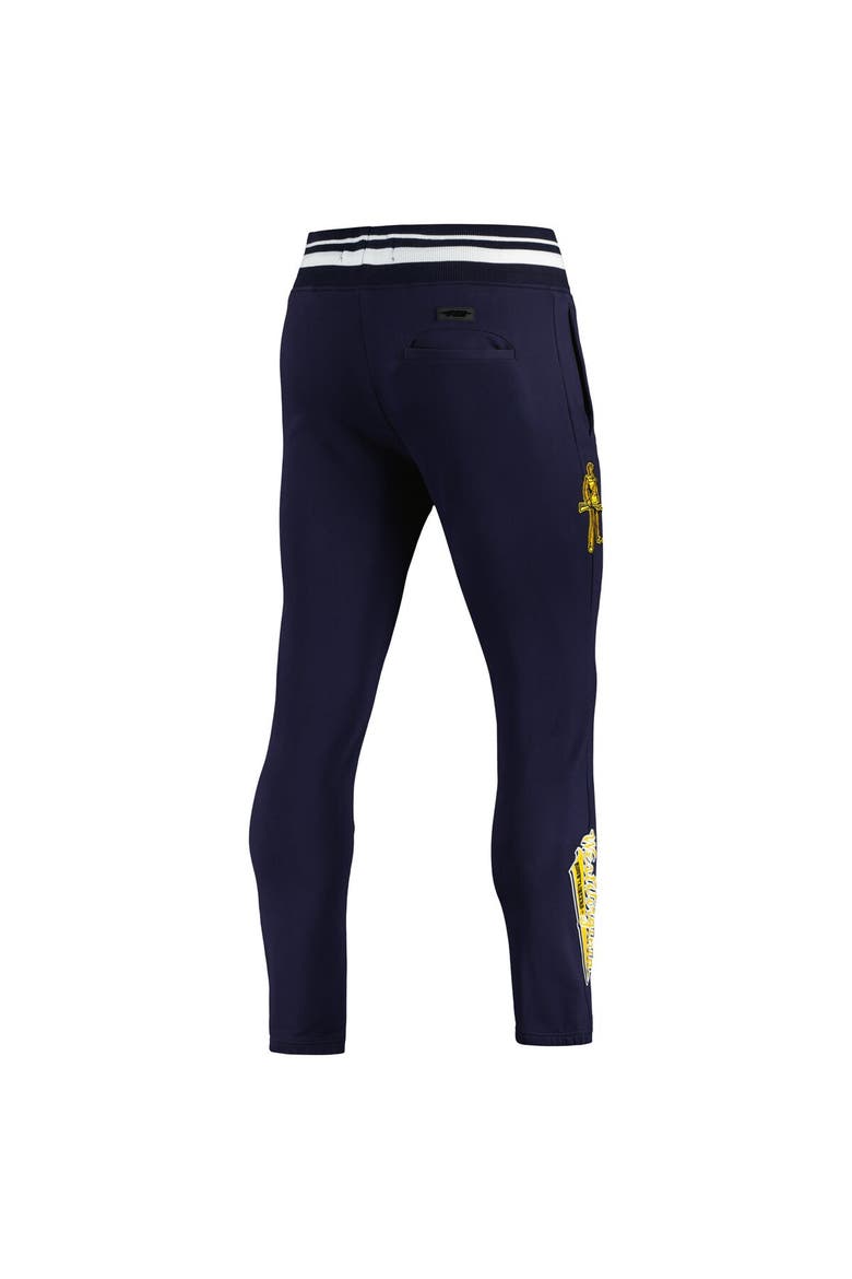 Men's Pro Standard Navy West Virginia Mountaineers Script Tail Fleece Sweatpants, Alternate, color, Navy
