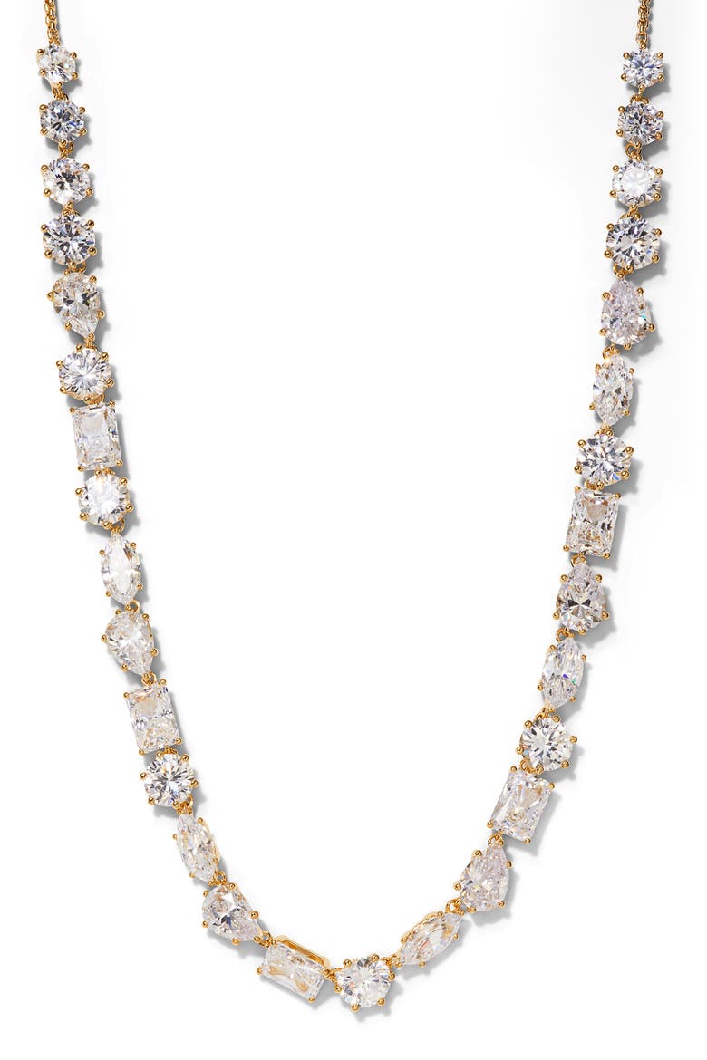 Beatrix Mixed Cubic Zirconia Necklace, Main, color, GOLD