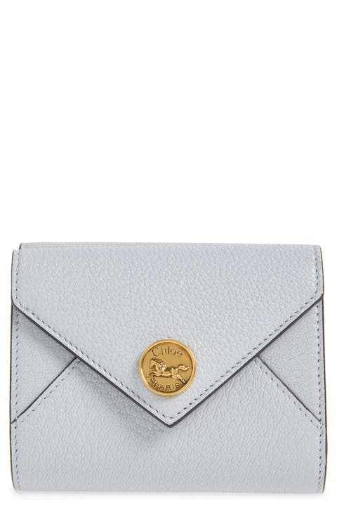 Leather Envelope Trifold Wallet