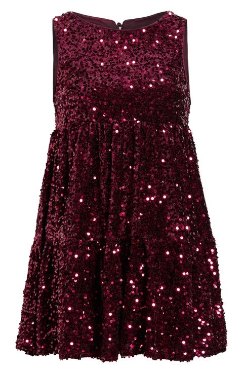 Sequin Tiered Minidress
