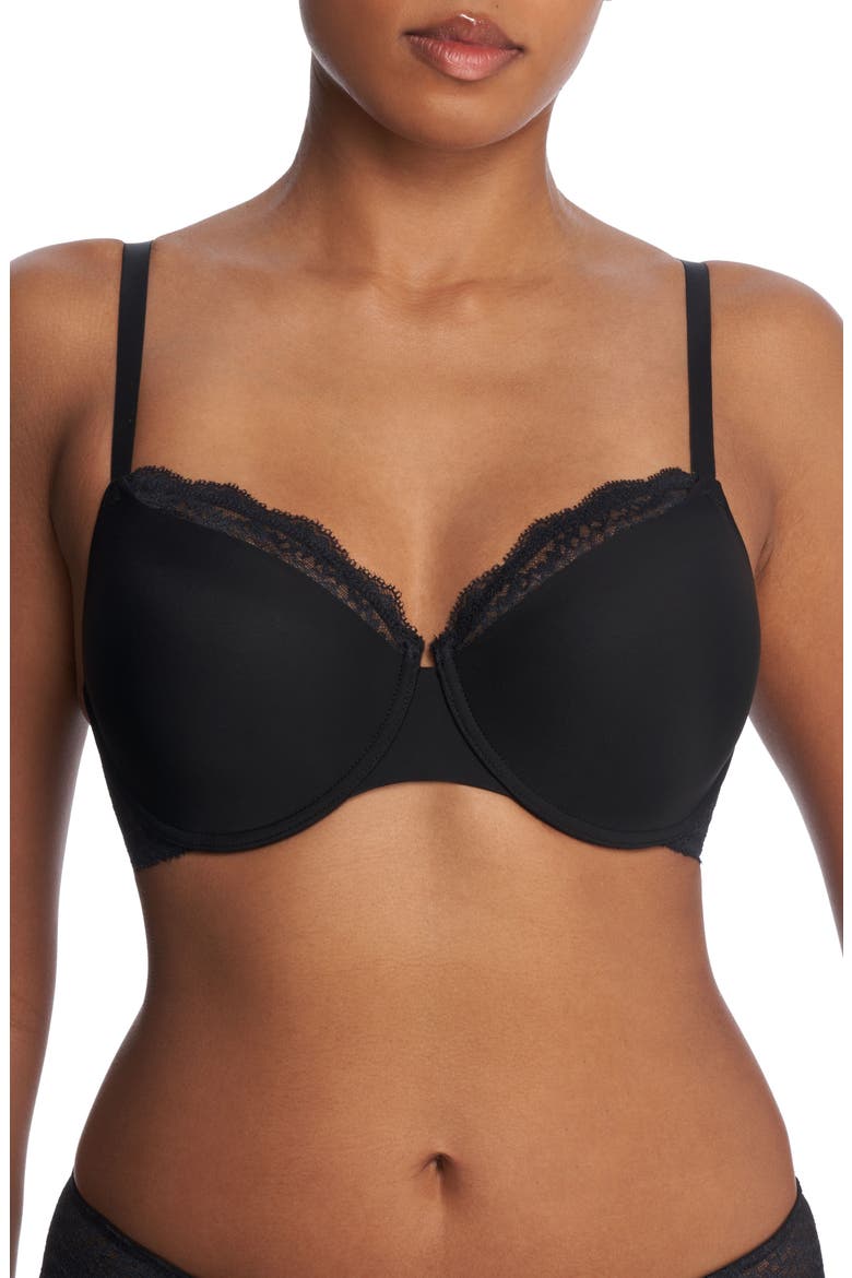 Breakout Full Fit Contour Underwire Bra, Main, color, BLACK