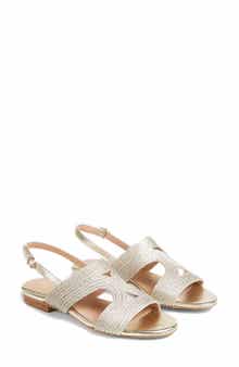 LK Bennett Serena Metallic Slingback Sandal