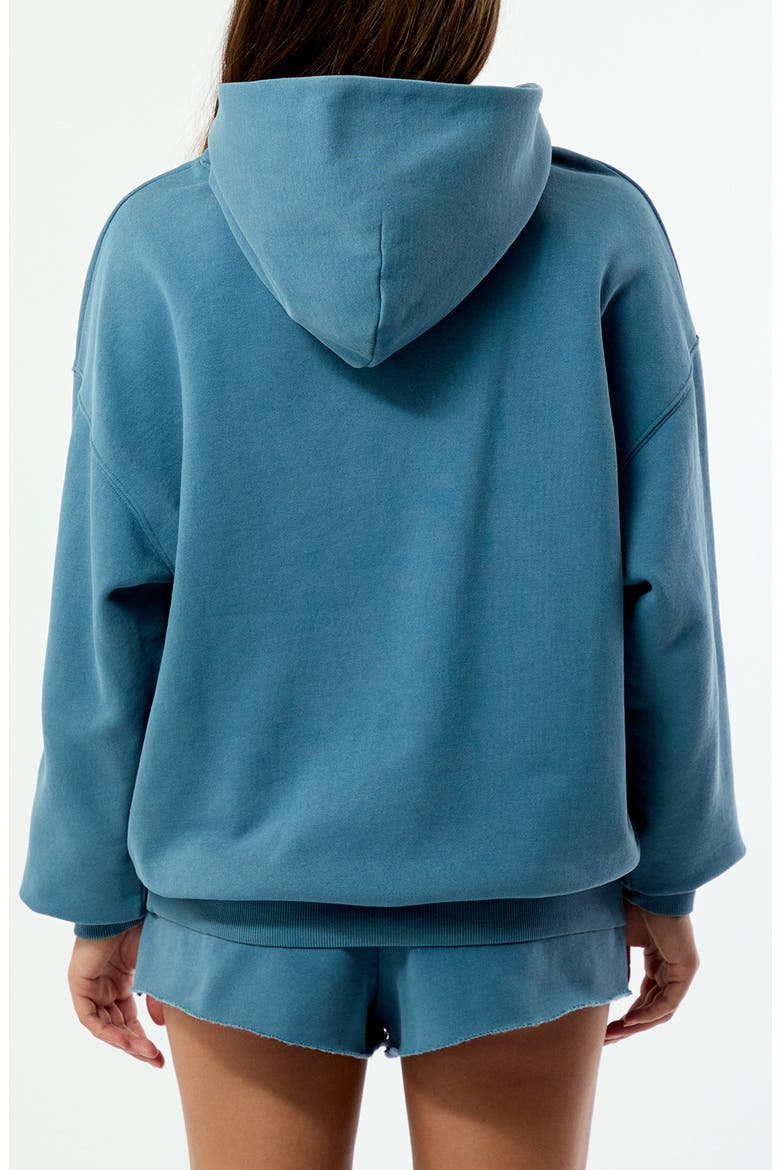 Core Washed Fleece Hoodie, Alternate, color, DARK BLUE
