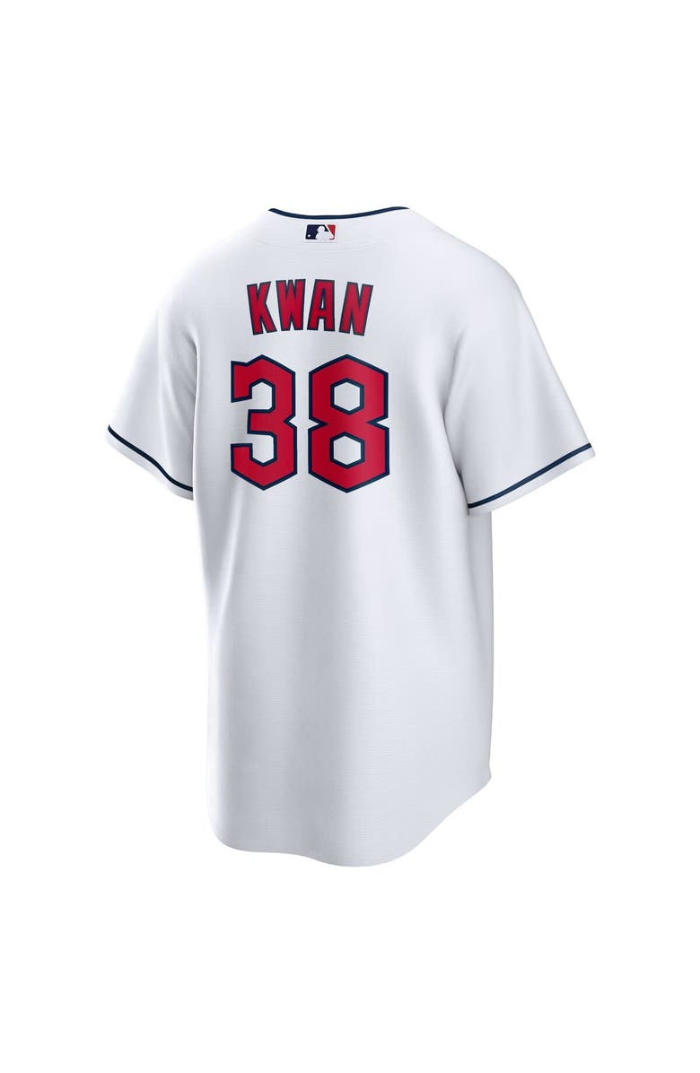 Nike Men's Nike Steven Kwan White Cleveland Guardians Home Replica Jersey, Alternate, color, 