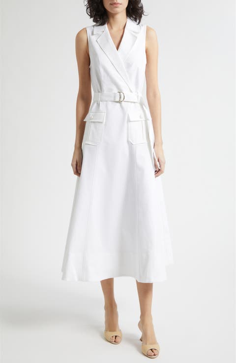 Lenessa White Denim Dress