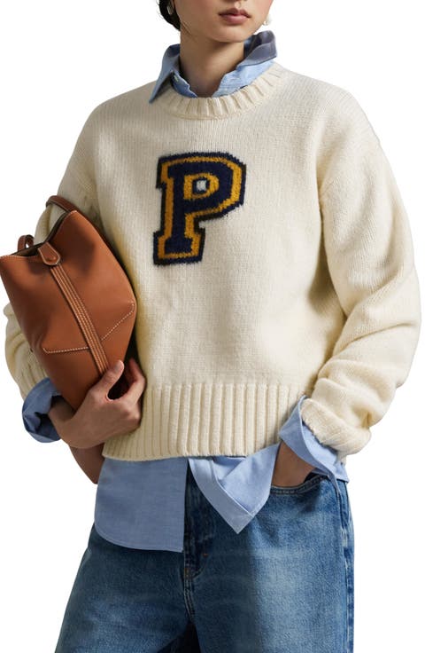 Logo Wool Crewneck Sweater