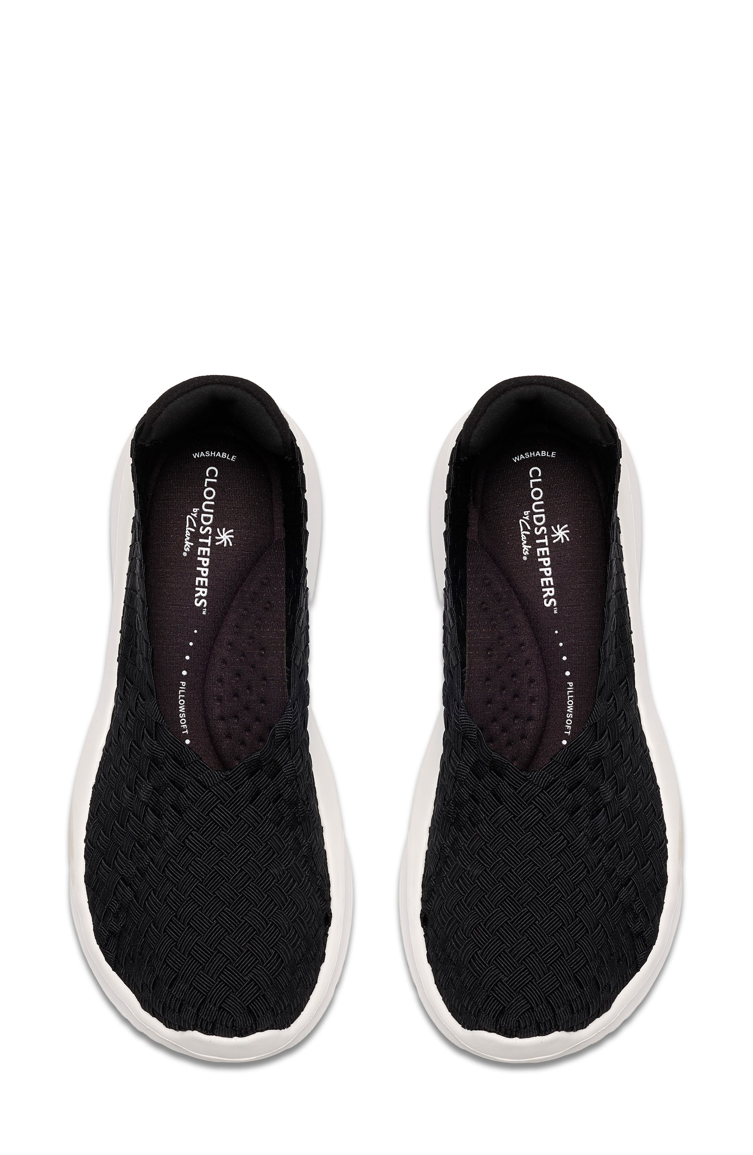 Solevana Weave Slip-On Sneaker, Alternate, color, BLACK
