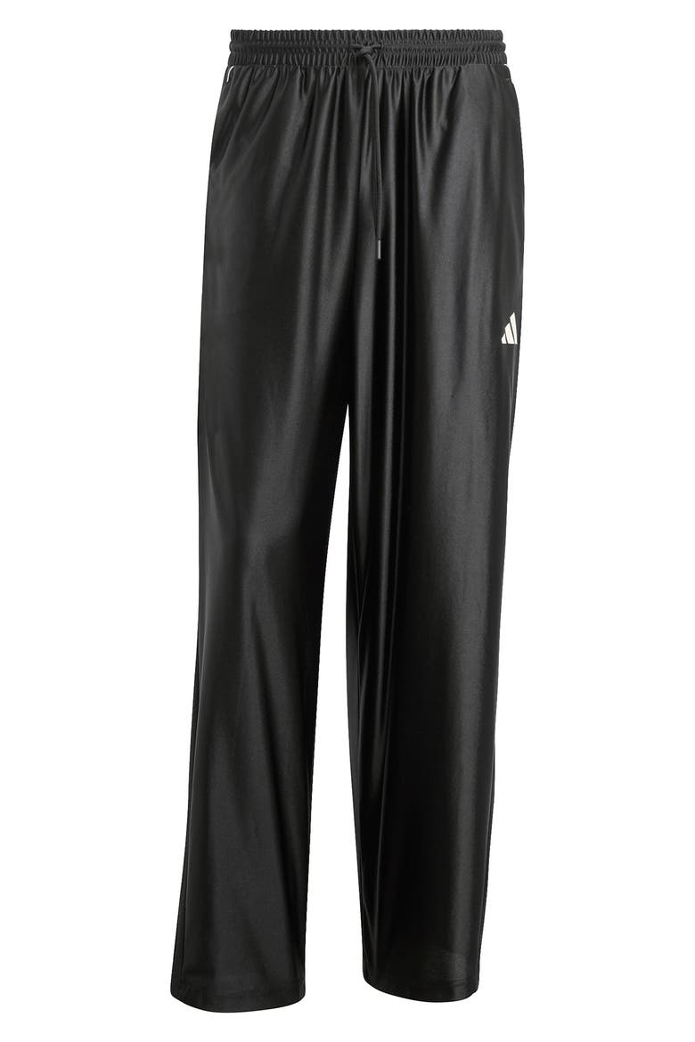 Loose Fit Straight Leg Pants, Main, color, BLACK/ LINEN/ OFF WHITE