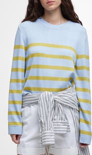 Barbour Bronya Stripe Cotton Blend Sweater