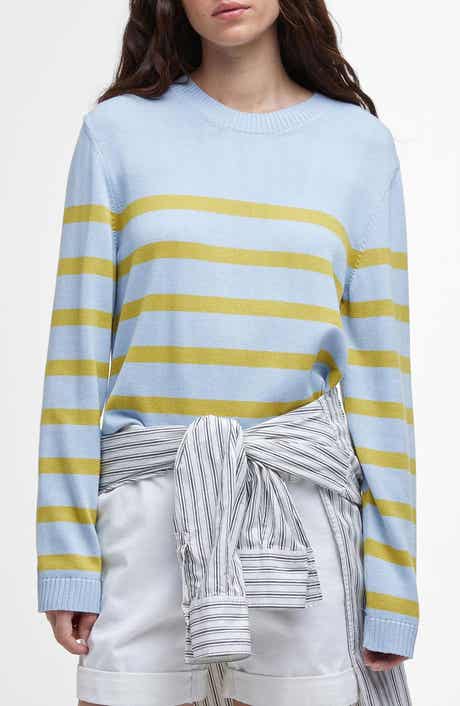 Barbour Bronya Stripe Cotton Blend Sweater