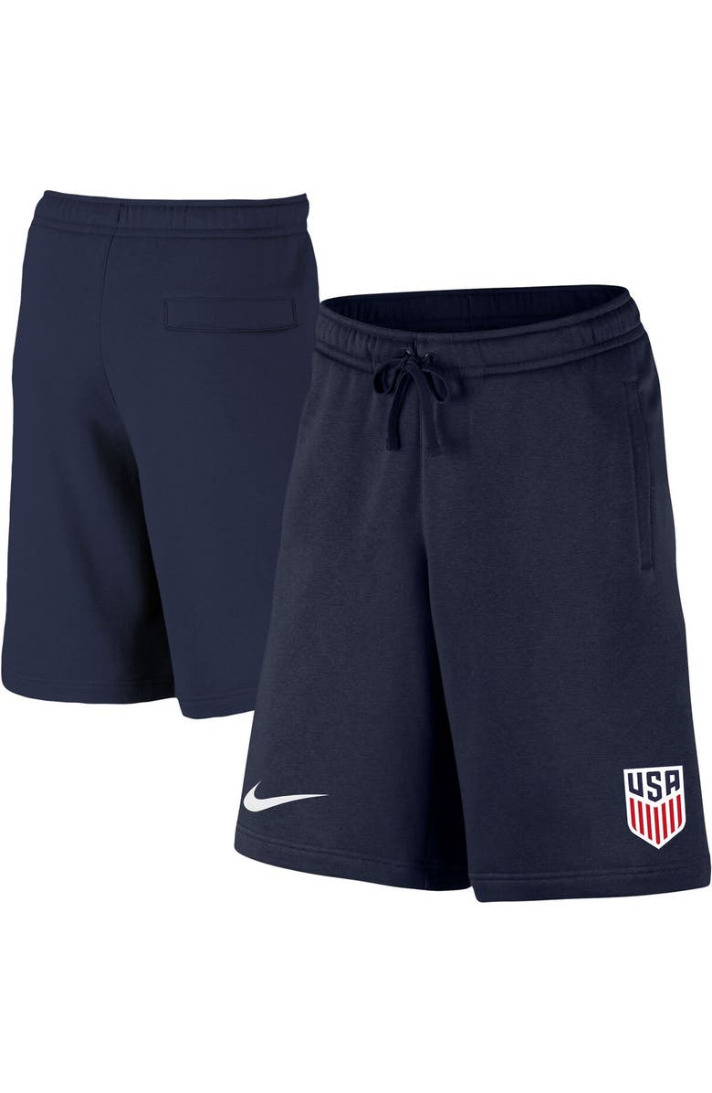 Nike Men's Nike Navy USMNT Club Fleece Shorts, Main, color, 