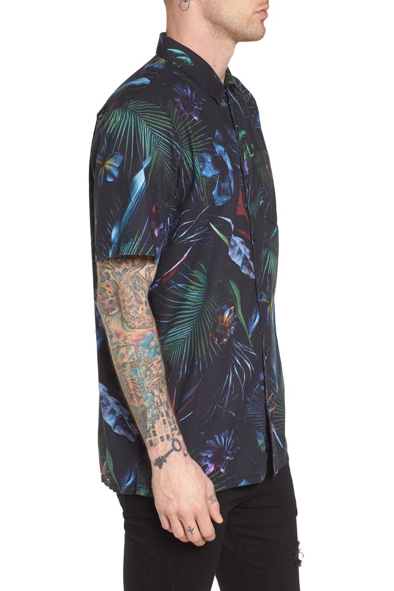Neo Jungle Short Sleeve Shirt, Alternate, color, NEO JUNGLE