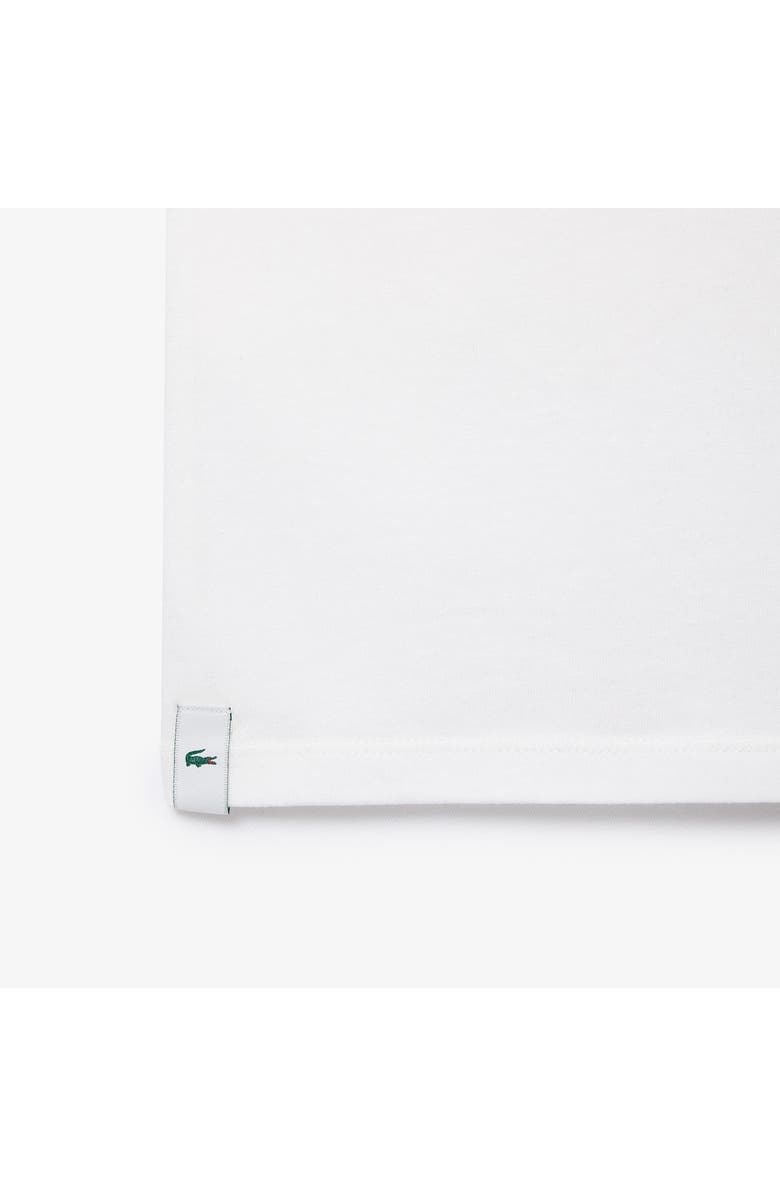 Lacoste Men's 3-Pack Slim Fit Crewneck T-Shirts, Alternate, color, White