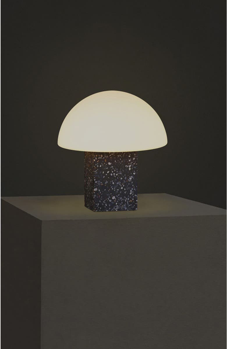 Brightech Gavin 10" Modern Speckled Concrete LED Desk Lamp, Alternate, color, Grey