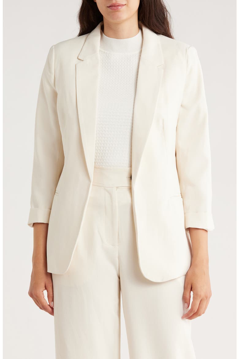 Open Boyfriend Blazer, Main, color, TOASTED BEIGE
