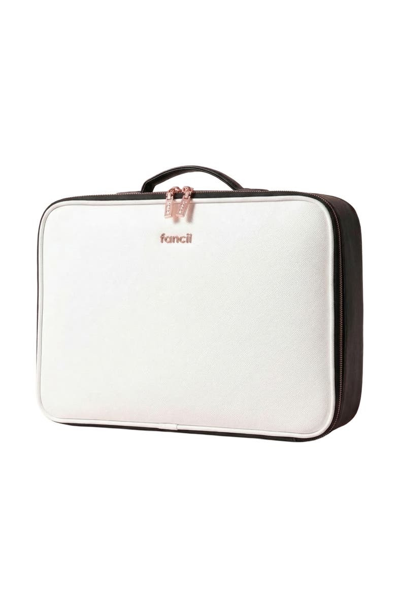 Madison Makeup Case, Main, color, White