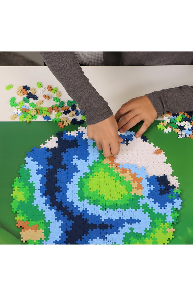 Plus-Plus USA 800-Piece Earth Puzzle by Number, Alternate, color, Multi