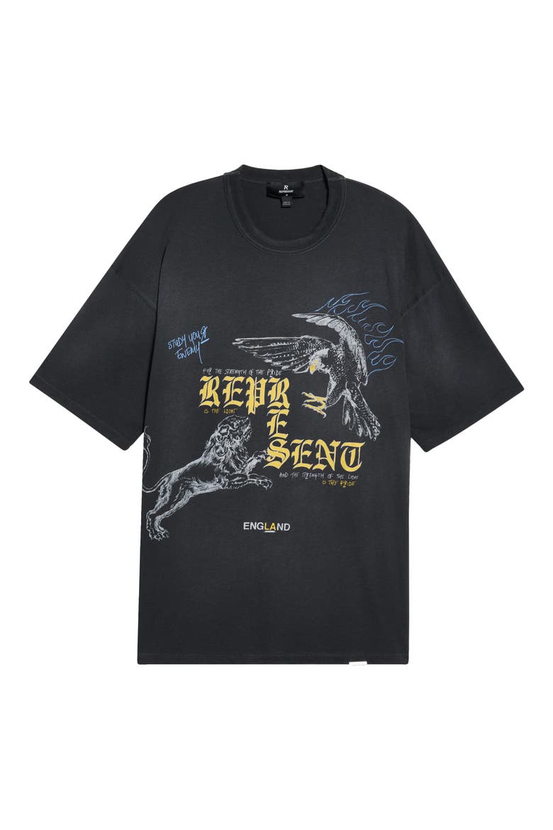 Enemy Graphic Tee, Alternate, color, WASHED BLACK