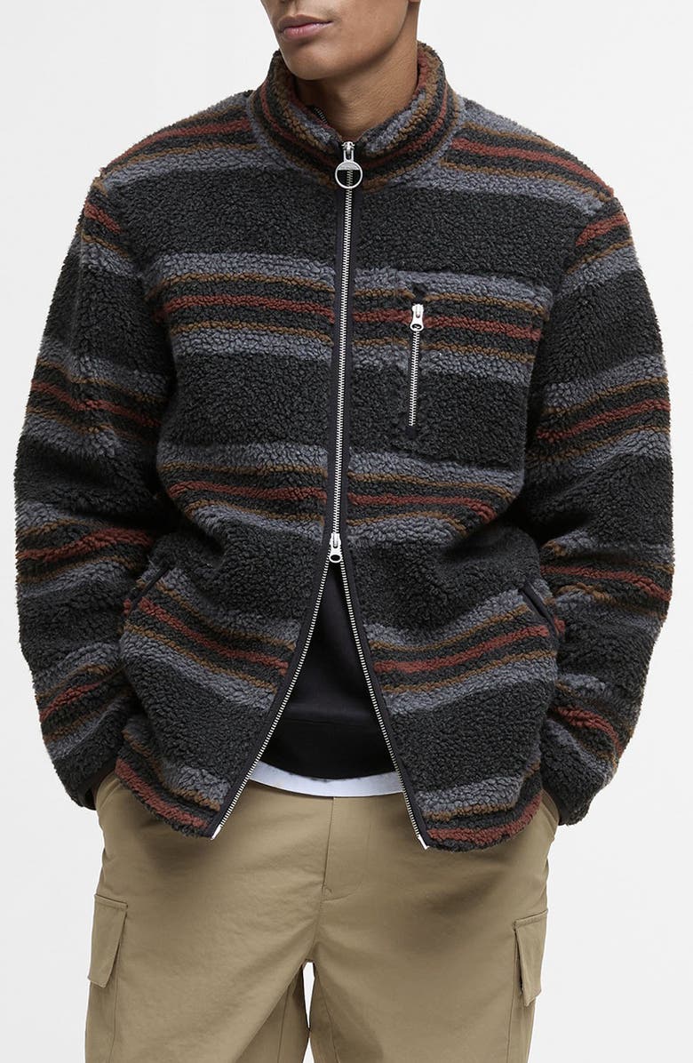 Barbour Endmoor Fleece Jacket, Main, color, Black Mix