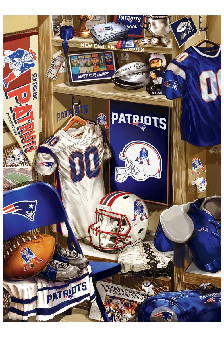 New England Patriots Locker 500pc Puzzle, Alternate, color, Multicolor