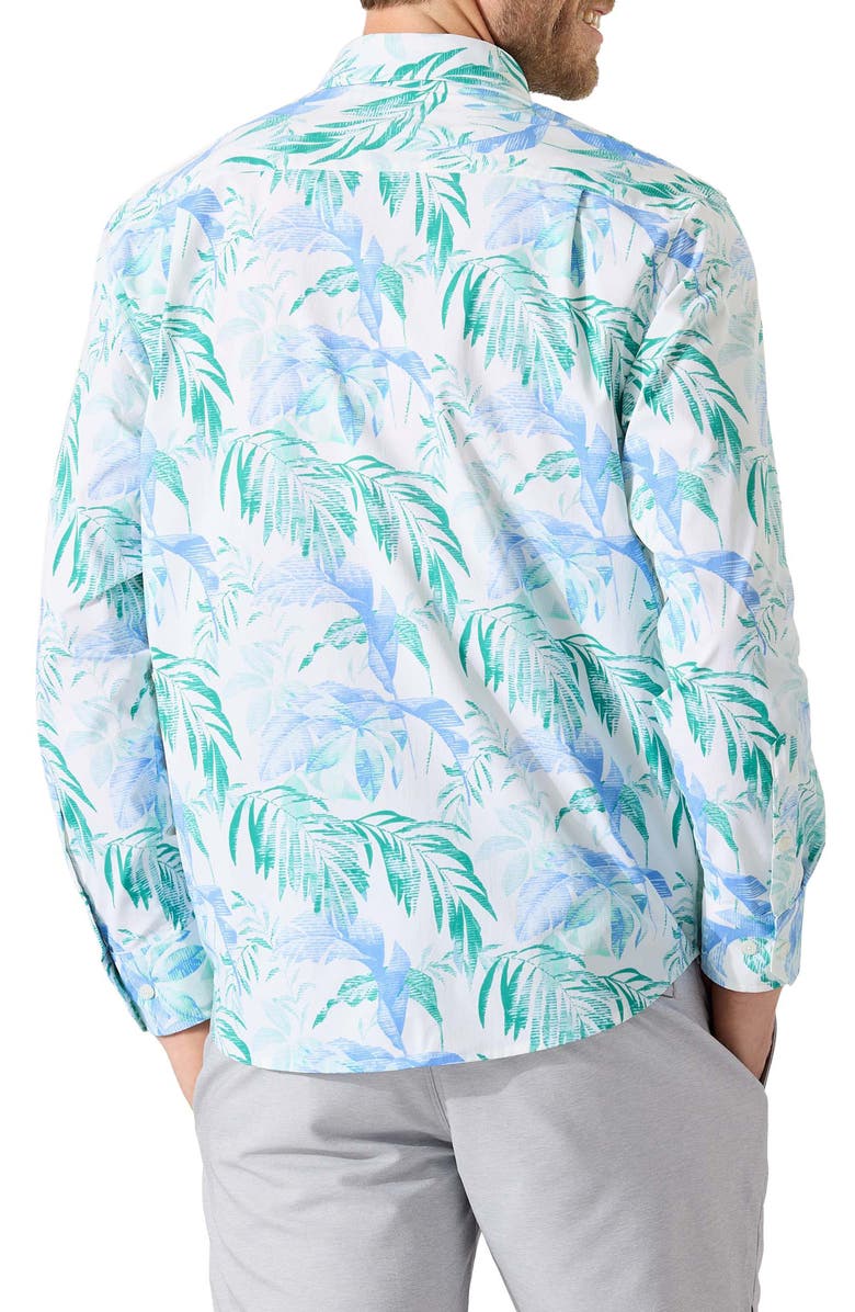 Tommy Bahama Siesta Keys Floating Fronds Big & Tall IslandZone<sup>®</sup> Stretch Button-Up Shirt, Alternate, color,