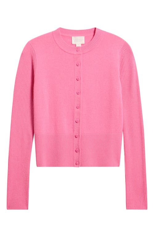 Caslonr Caslon(r) Wool & Cashmere Blend Cardigan In Pink
