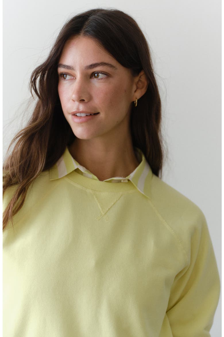 Cloud 9 Fleece Reversible Sweatshirt, Alternate, color, CITRON