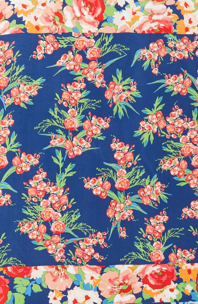 Echo Painted Tulip Square Silk Scarf, Alternate, color, 