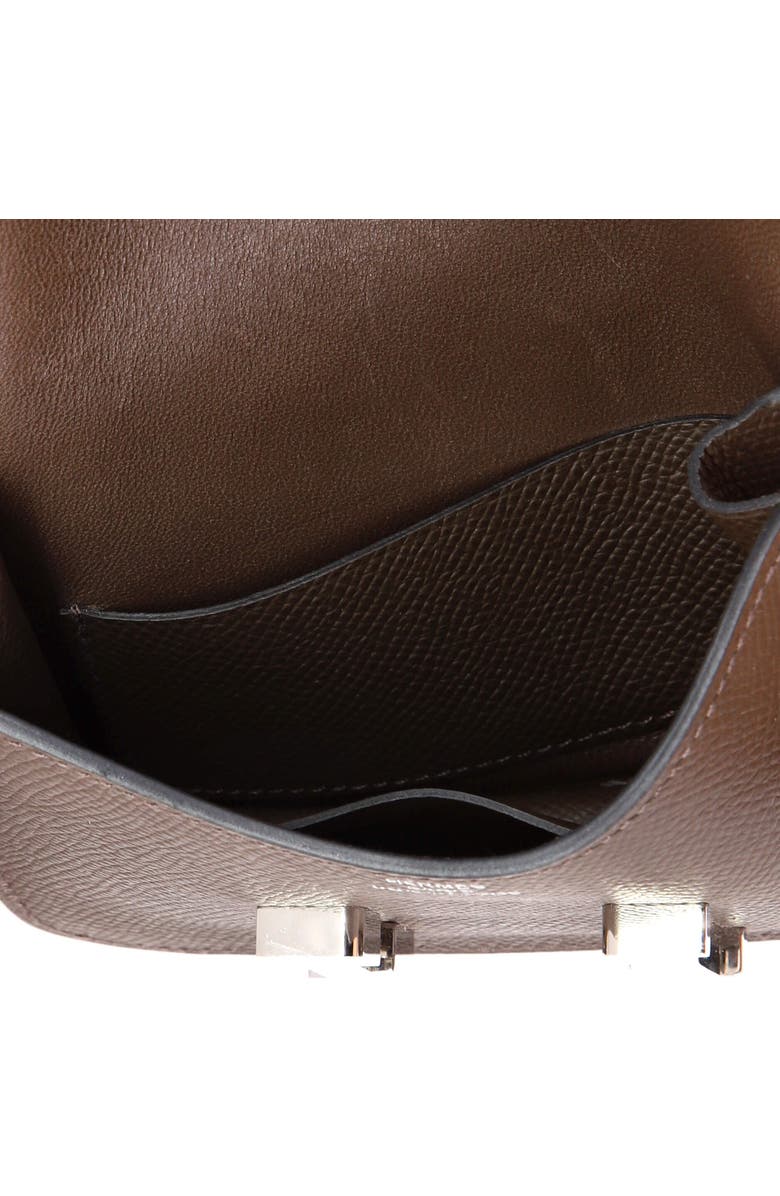 Pre-Owned Hermes Constance Slim Wallet Epsom, Alternate, color, Ecorce