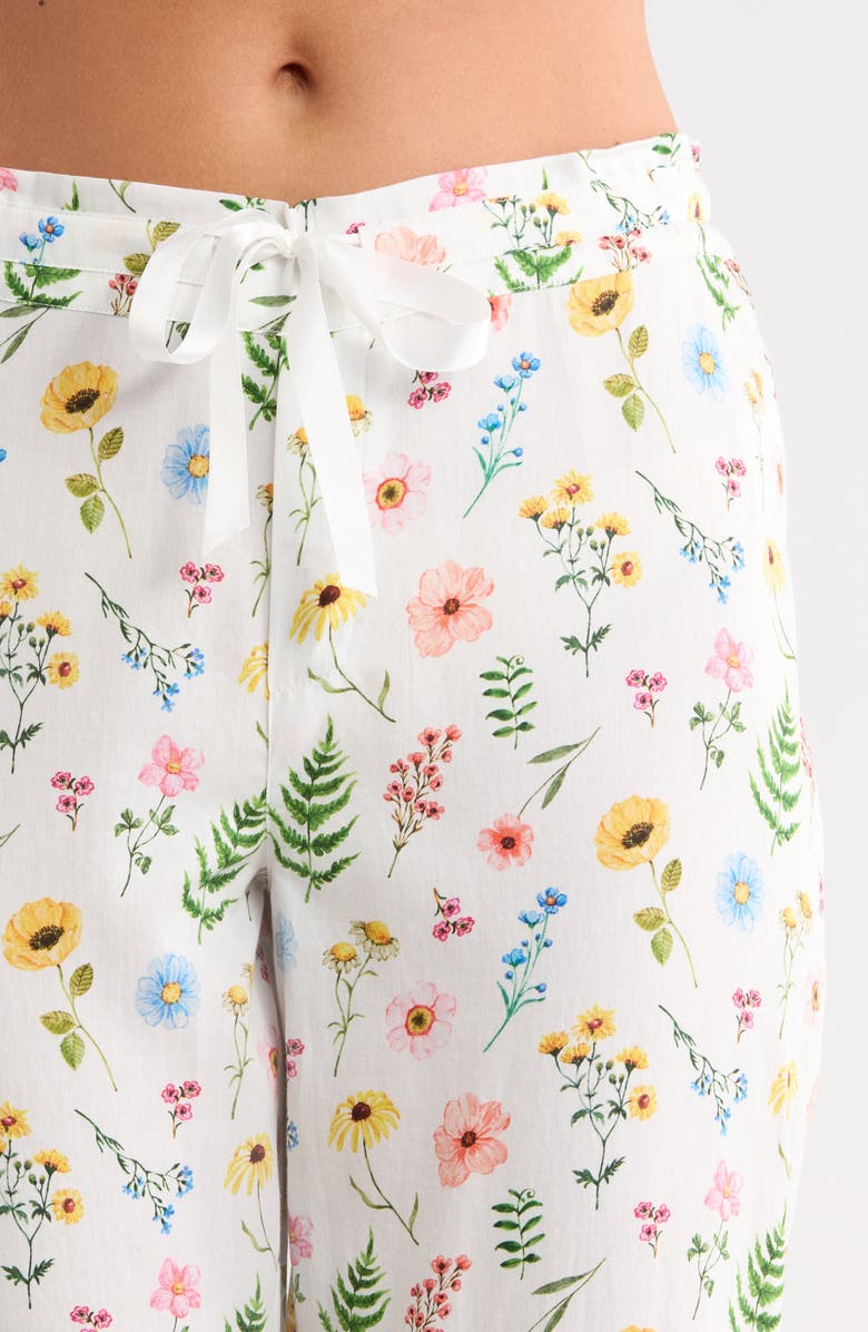 Papinelle Elodie Cotton Sateen Crop Pajamas, Alternate, color, 