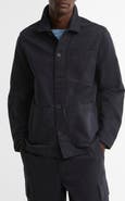 Barbour Tartan Trim Washed Cotton Shirt Jacket