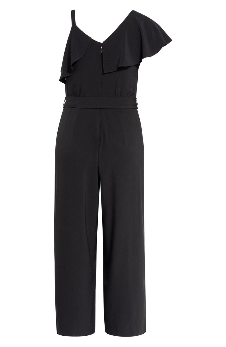 City Chic Romance Asymmetrical Crop Jumpsuit, Alternate, color, 