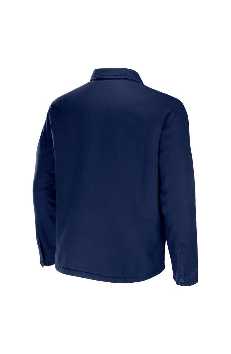NFL X DARIUS RUCKER Men's NFL x Darius Rucker Collection by Fanatics College Navy Seattle Seahawks Canvas Button-Up Shirt Jacket, Alternate, color, Navy