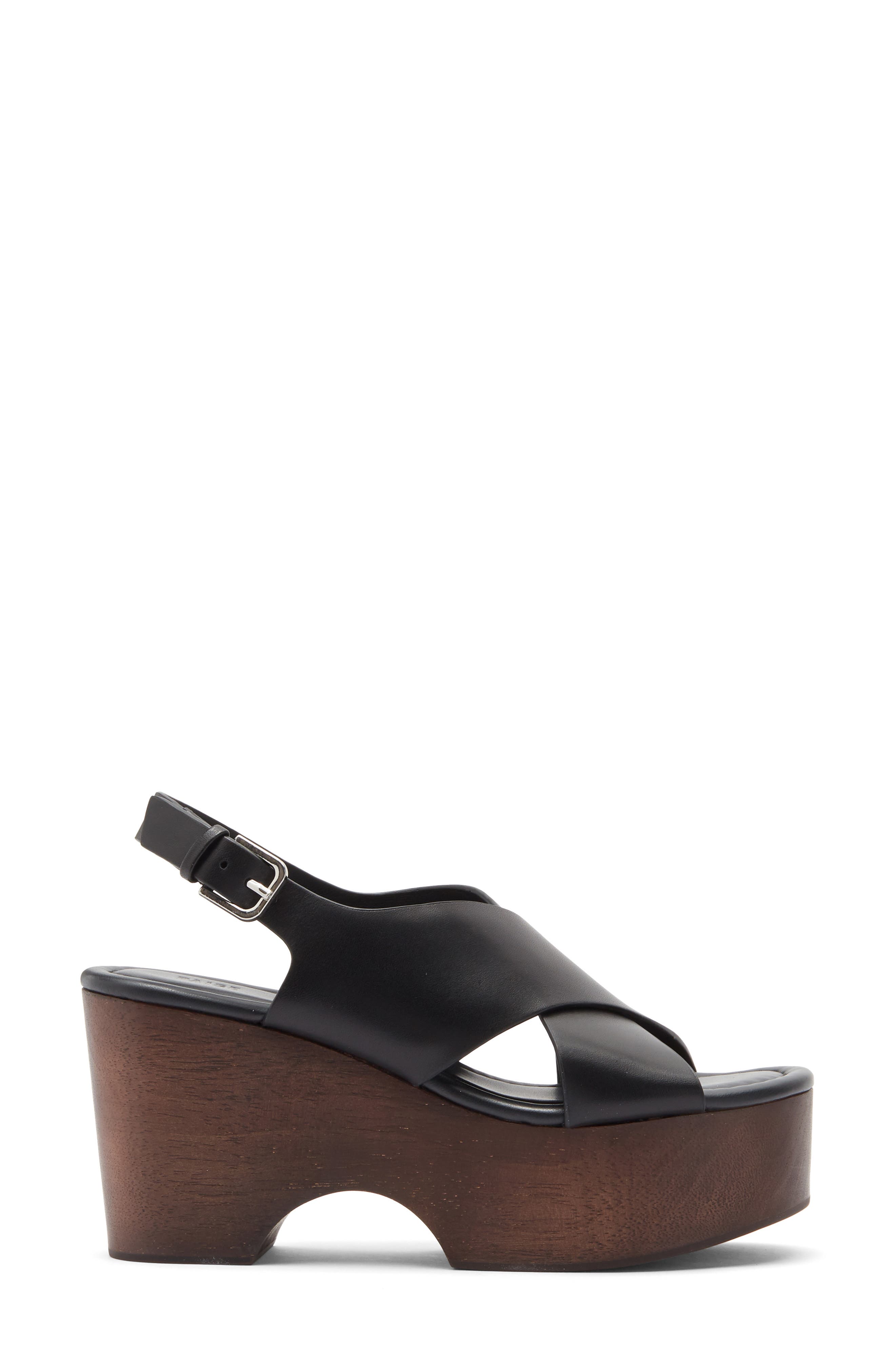 PAIGE Reid Slingback Platform Sandal, Alternate, color, Black