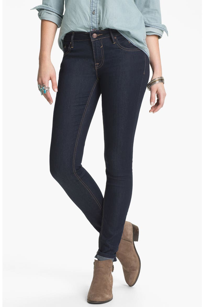 Skinny Jeans, Main, color, DARK WASH