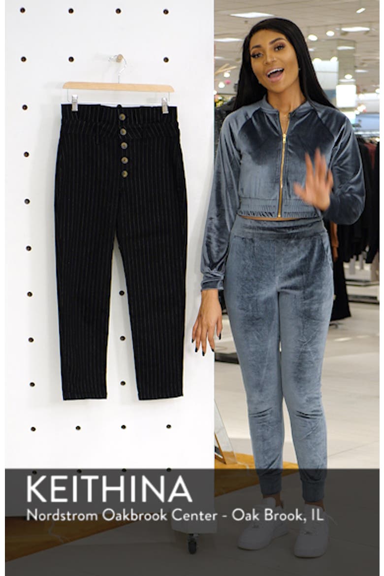 Montella Pinstripe Crop Skinny Pants video