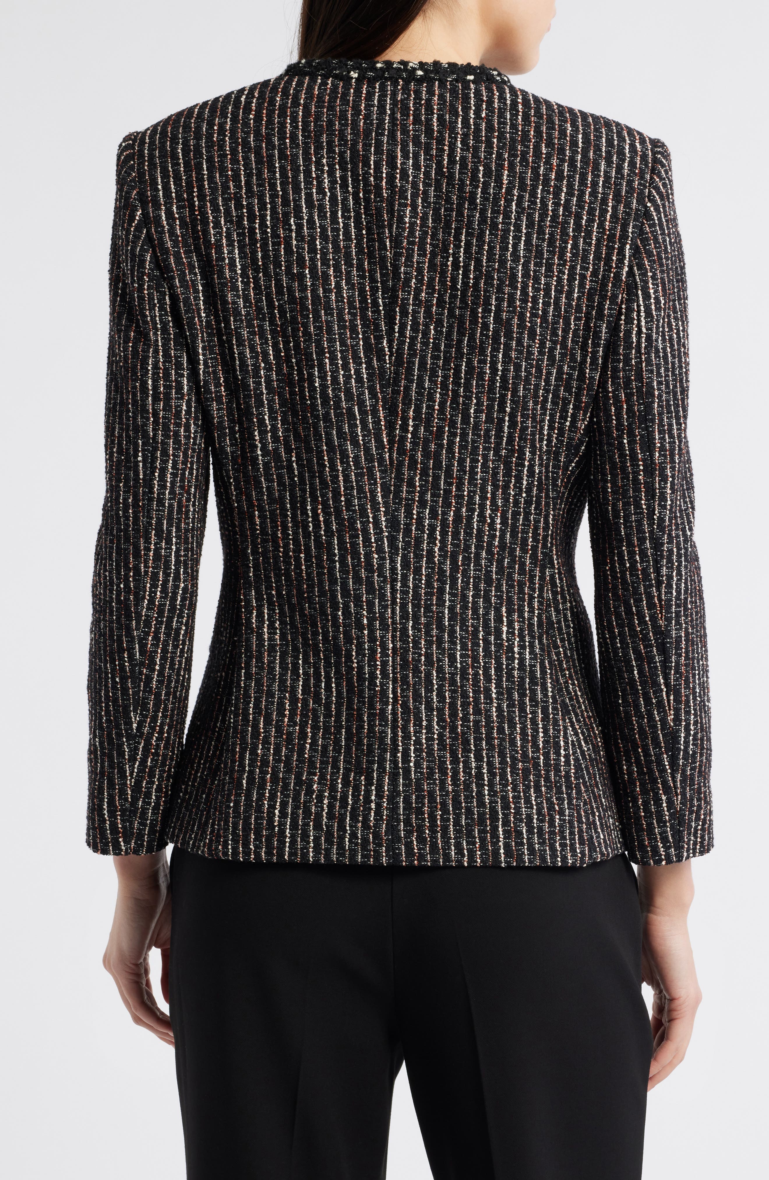 Jia Stripe Tweed Jacket - image 2