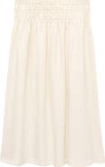 MANGO Shirred Maxi Skirt