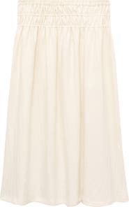 MANGO Shirred Maxi Skirt