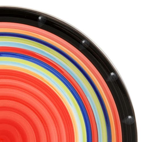 Gibson Home Casa Stellar 16 Piece Round Stoneware Dinnerware Set In Multi