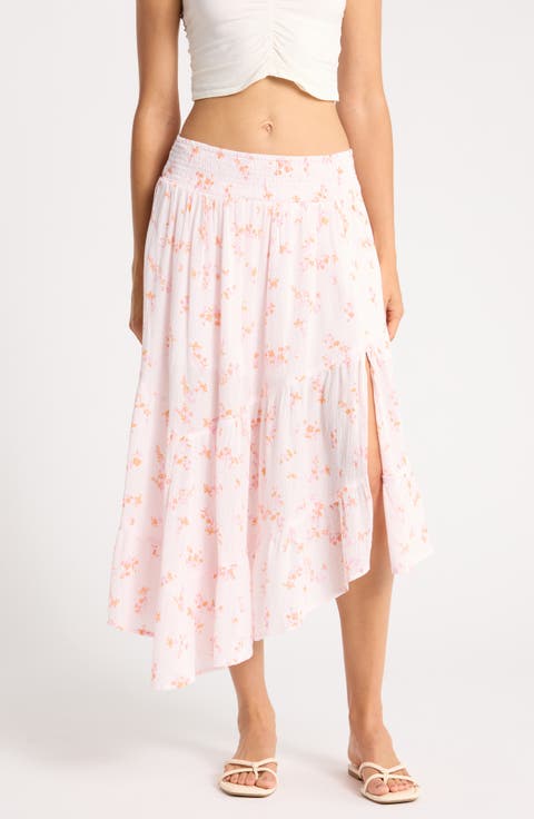 Tiered Asymmetric Skirt
