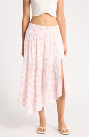 Abound Tiered Asymmetric Skirt