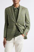 ISAIA Delain Check Wool Sport Coat