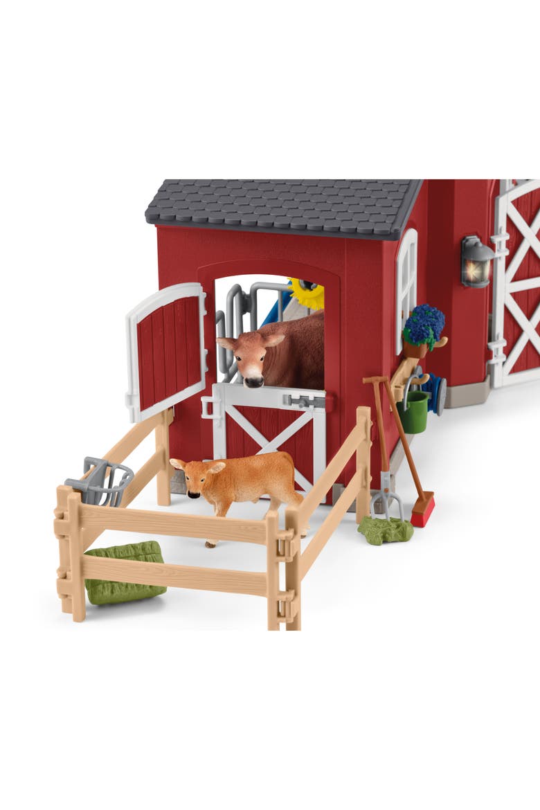 Farm World Red Barn 92 Piece Playset, Alternate, color, Multicolored