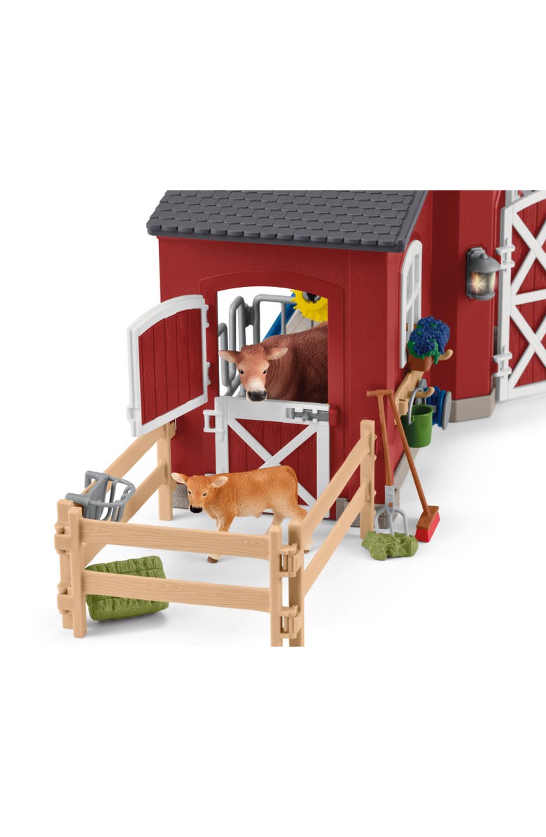 Schleich Farm World Red Barn 92 Piece Playset, Alternate, color, Multicolored